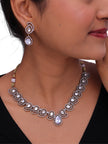 Beautiful Teardrop Necklace and Earring Set for Special Occasion.