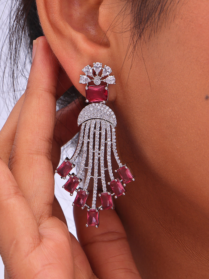Jade Waterfall Drop Earrings