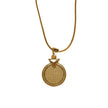 Round Coin Pendant Necklace