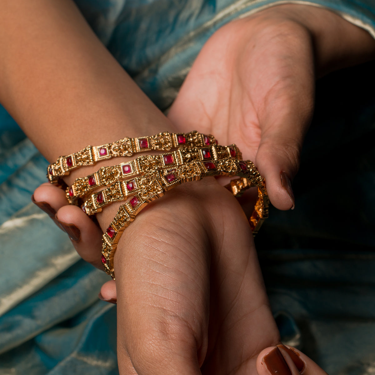 Nakshi Lakshmi Stone Bangles