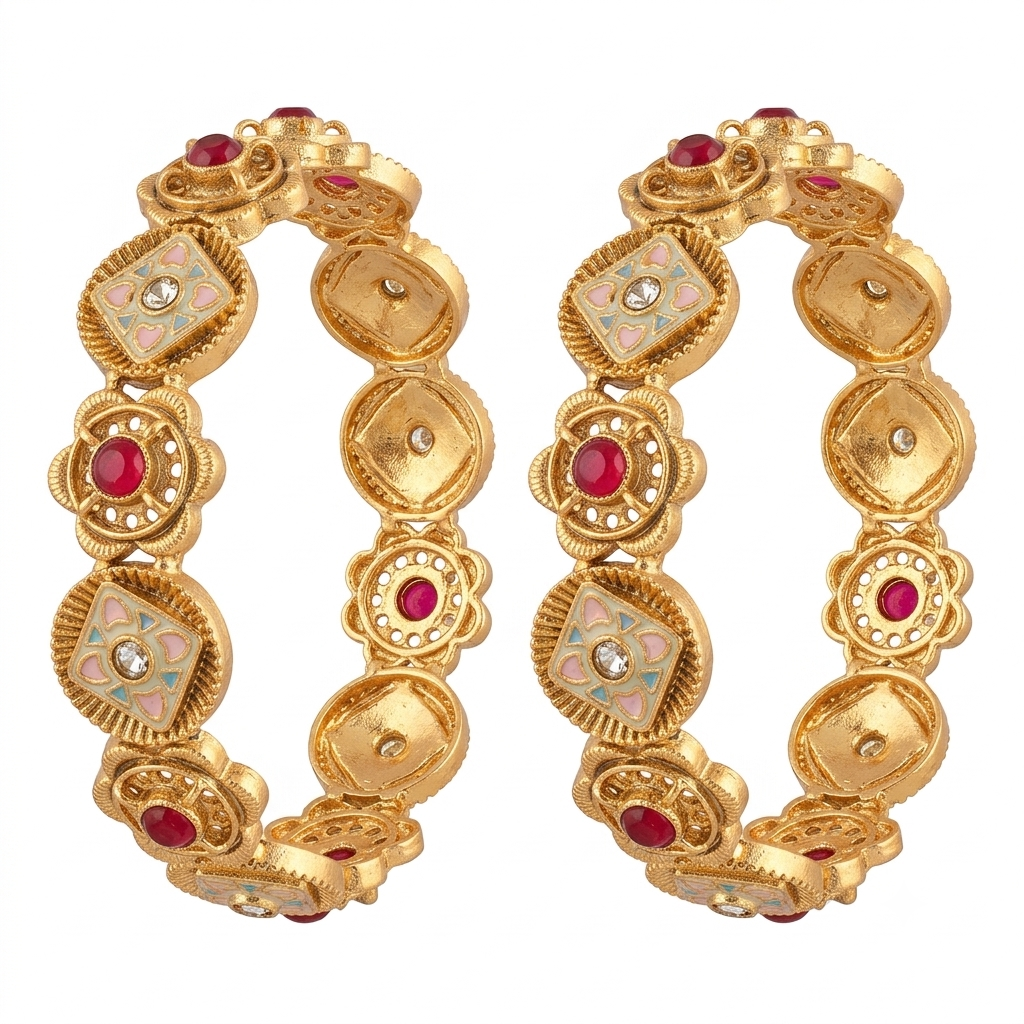 Ratnavalli Panel Link Bangles