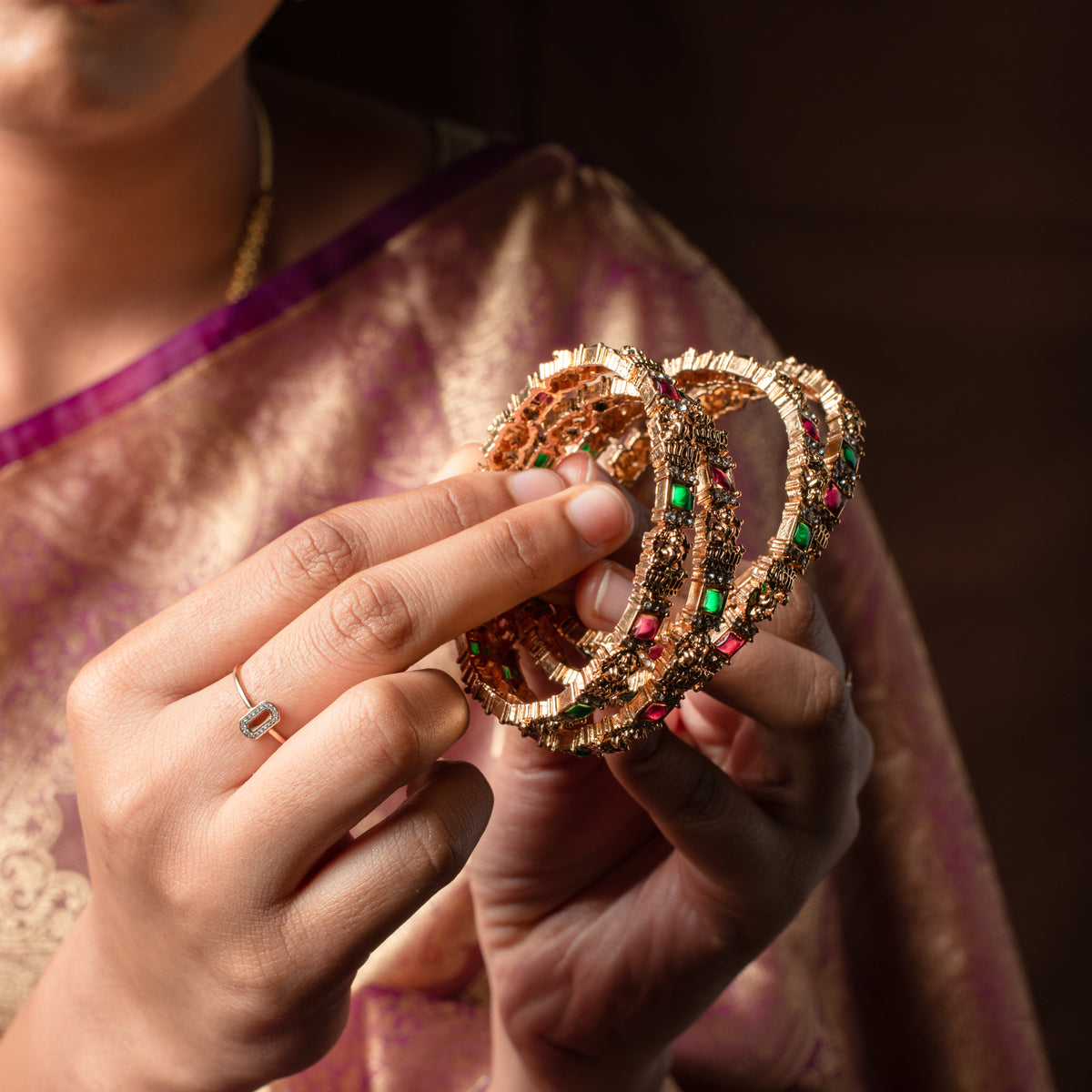 Lakshmi Ratnarang Bangles Set