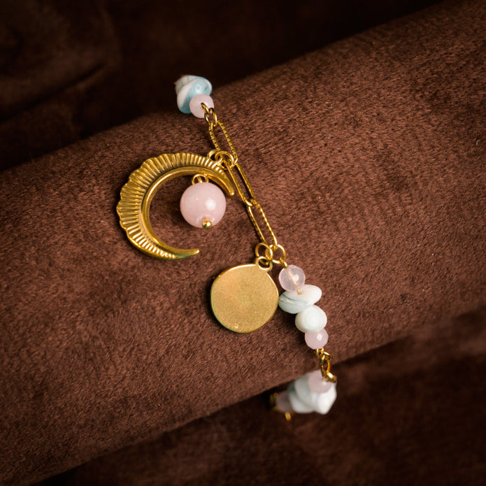 Celestial Moon Charm Bracelet