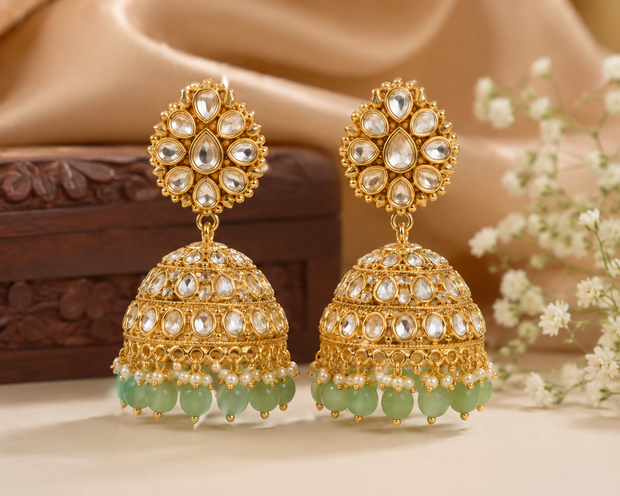 Royal Kundan Jhumkas