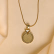 Round Coin Pendant Necklace
