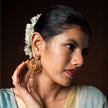 Ganpati Motif Chandbali Earrings