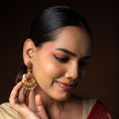 Peacock Bloom Statement Earrings