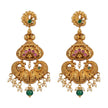 Peacock Bloom Statement Earrings