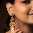 Peacock Bloom Statement Earrings