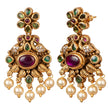 Floral Motif Statement Earrings