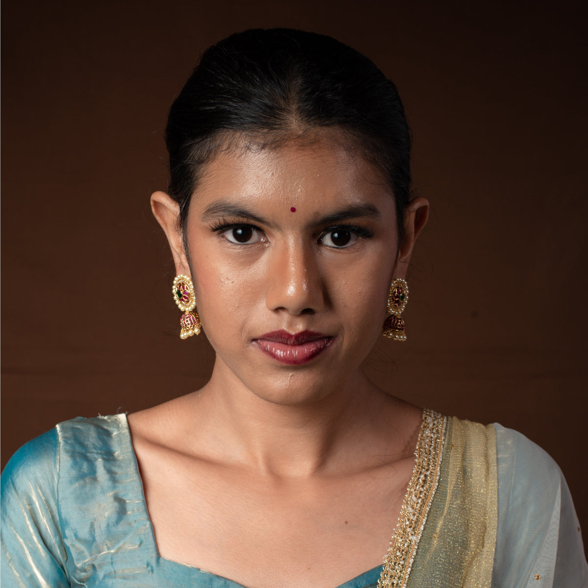 Lotus Bloom Statement Earrings
