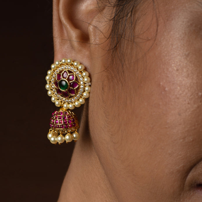Lotus Bloom Statement Earrings