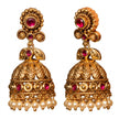 Kempu Pearl Dome Jhumkas