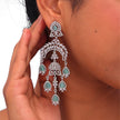 Luxury Emerald Chandelier Earrings