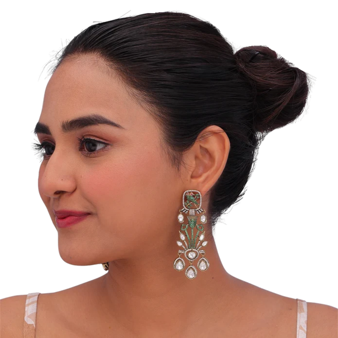 Ornate Bird Bloom Earrings