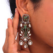 Ornate Bird Bloom Earrings