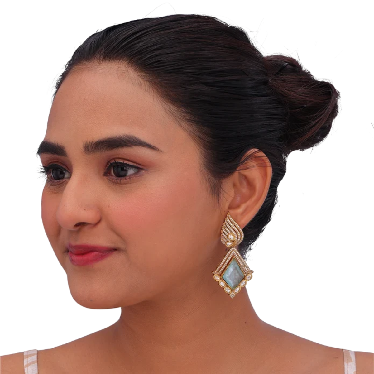 Verdant Kite Statement Earrings