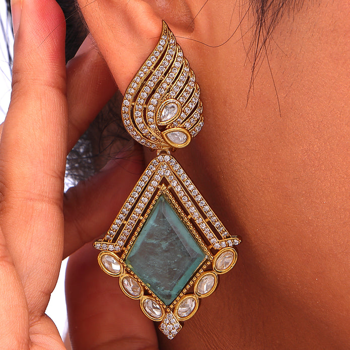 Verdant Kite Statement Earrings