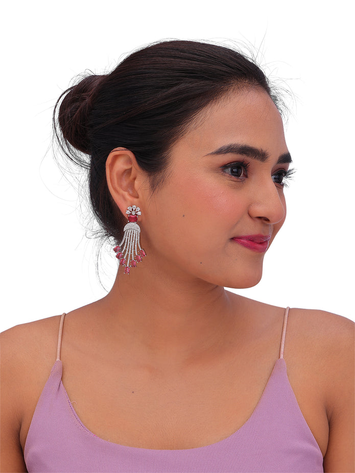 Jade Waterfall Drop Earrings