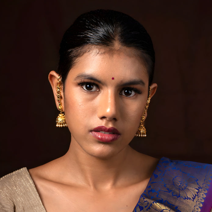 Gulnaar Bloom Chain Jhumka