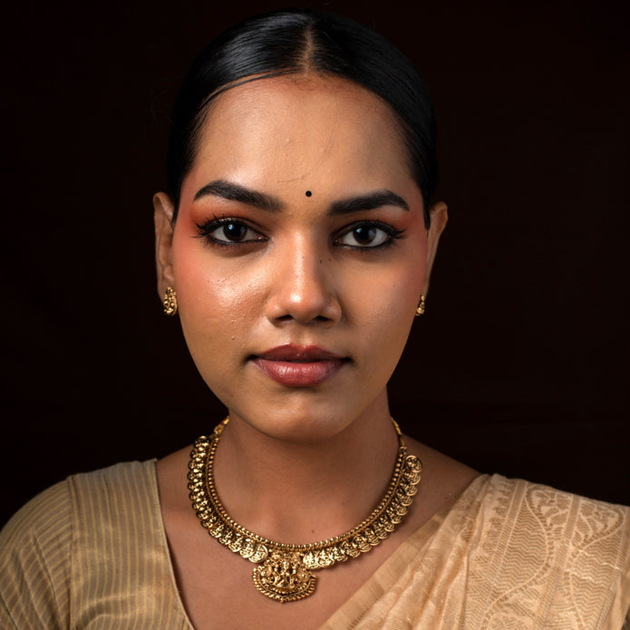 Mahalakshmi Coin Grace Necklace Set