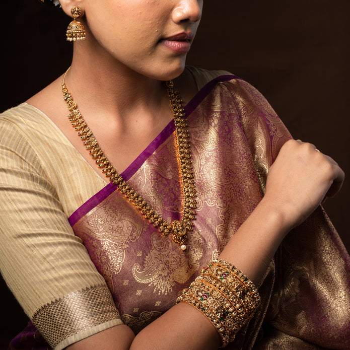 Swarna Veda Multistone Necklace Set
